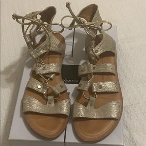 Dolce vita gold sandals